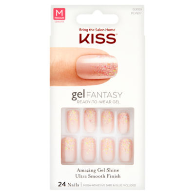 Kiss Gel Fantasy 24 Nails - ASDA Groceries