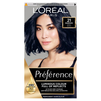 L'Oreal Preference 21 Starry Night Blue Black Hair Dye - ASDA Groceries