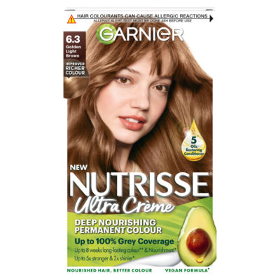 Garnier Nutrisse  Golden Light Brown Permanent Hair Dye - ASDA Groceries