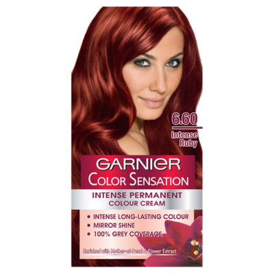 Garnier Color Sensation  Intense Ruby Red Permanent Hair Dye - ASDA  Groceries
