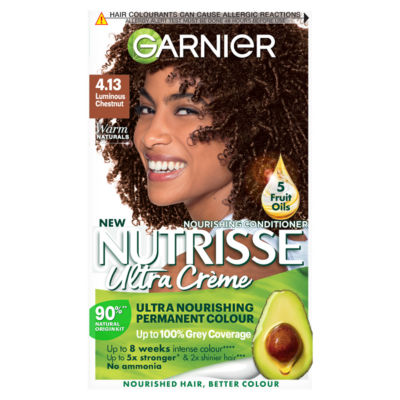 Garnier Nutrisse Ultra Crème Permanent Hair Dye Luminous Chesnut - ASDA  Groceries