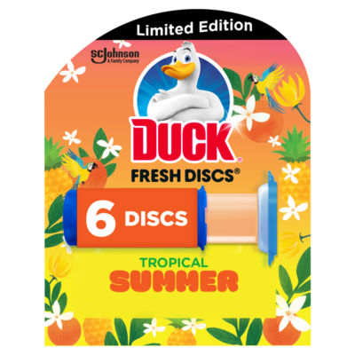 Duck Fresh Disc Holder Tropical Summer 1 Holder + 6 Discs