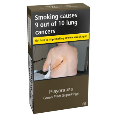 JPS Players Superkings Green Filter Cigarettes