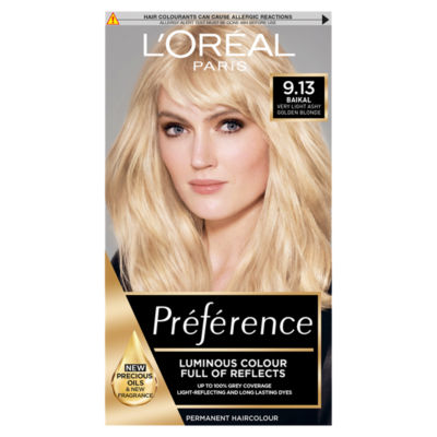 L'Oreal Preference Infinia  Bergen Light Beige Blonde Hair Dye - ASDA  Groceries