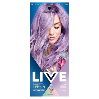 Schwarzkopf Live Pretty Pastels Ultra Brights Semi-Permanent Lilac Crush  P120 - ASDA Groceries