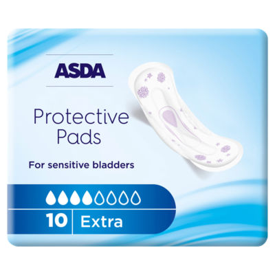 ASDA Protective Incontinence Pads EXTRA for Sensitive Bladders - ASDA  Groceries