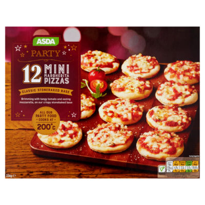 ASDA Party 12 Mini Cheese & Tomato Pizzas - ASDA Groceries