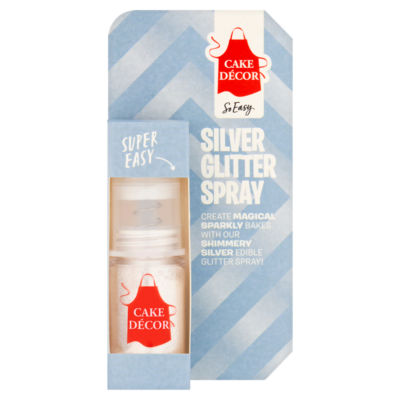 Cake Decor Silver Glitter Spray - ASDA Groceries