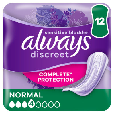 Always Discreet Incontinence Pads Normal for Sensitive Bladder - ASDA  Groceries