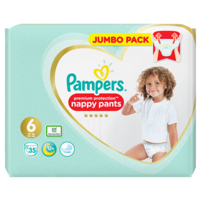 journalist Bonus clock Pampers Premium Protection Size 6 Nappy Pants Jumbo Pack - ASDA Groceries