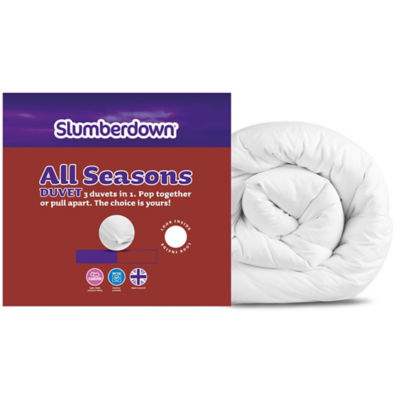 Slumberdown All Seasons Combi Single Duvet 10 5 4 5 Tog Asda