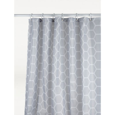 George Home Grey Honeycomb Shower, Pink And Grey Shower Curtain Asda