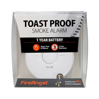 FireAngel 10 Year Battery Toast Proof Smoke Alarm 