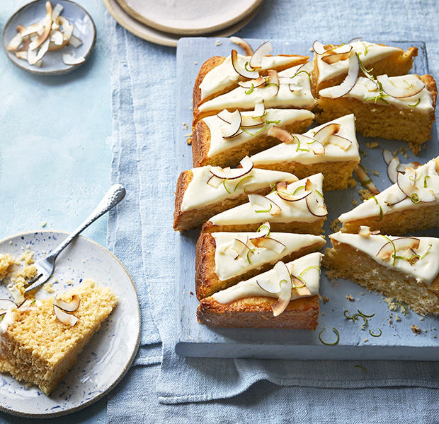 Lime and coconut cake