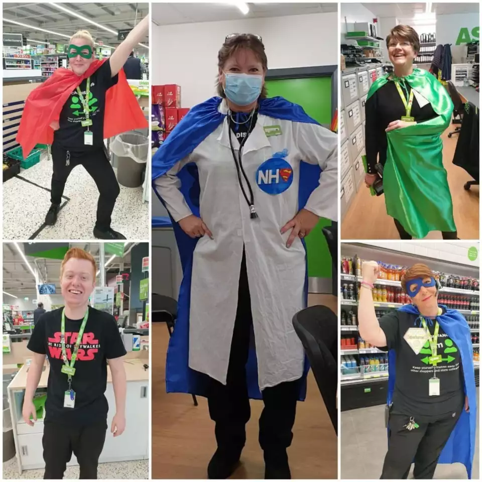 Wearing capes for our superheroes!  | Asda Newport Isle of Wight