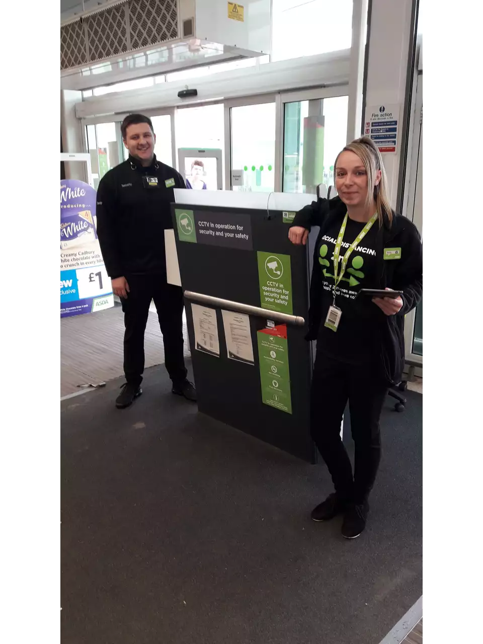 Becky and Tom are just 2 of our fantastic security guards looking after colleagues and customers at this crazy time | Asda Coventry