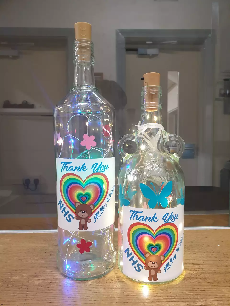 Thank you NHS decorated bottles! | Asda Killingbeck