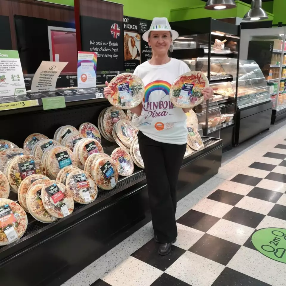 We're showing our thanks and support with our new rainbow pizza.  | Asda Long Eaton