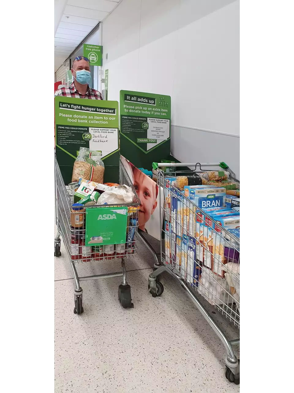 Donation to St Mary Greenhithe foodbank  | Asda Greenhithe