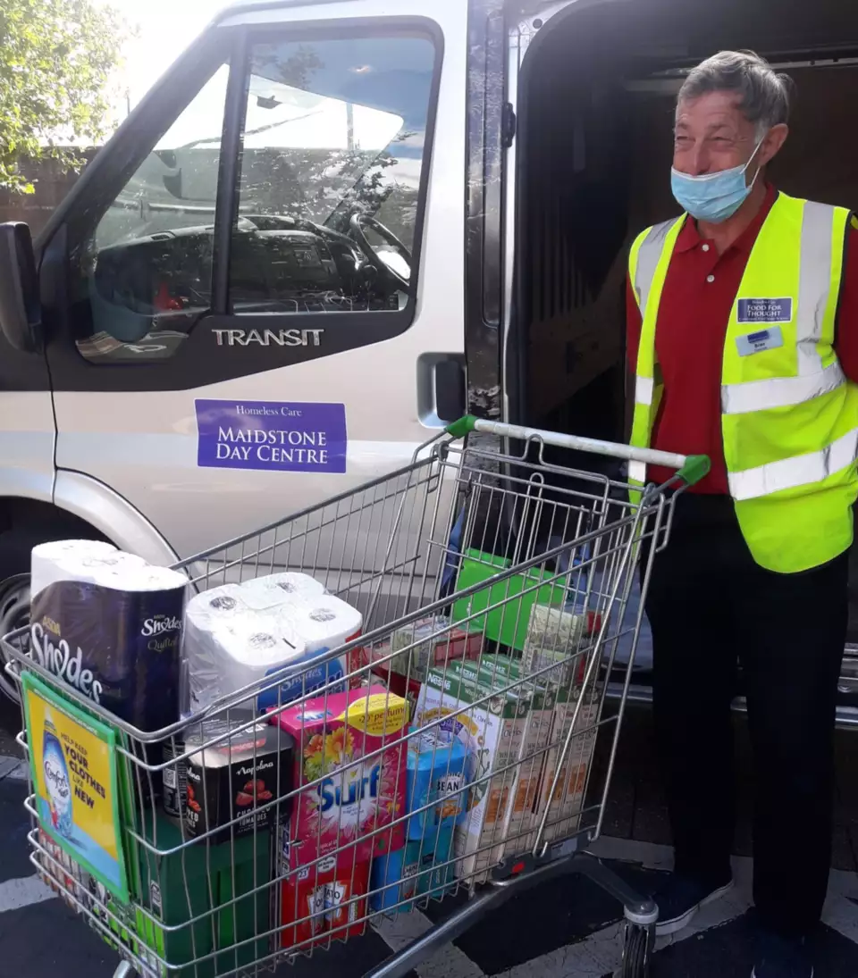 Charity donation to Maidstone Day Centre to help homeless people in the community | Asda Kingshill