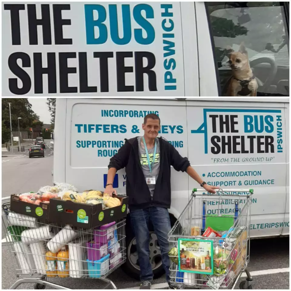 Fight Hunger donation to The Bus Shelter Ipswich | Asda Ipswich Stoke Park