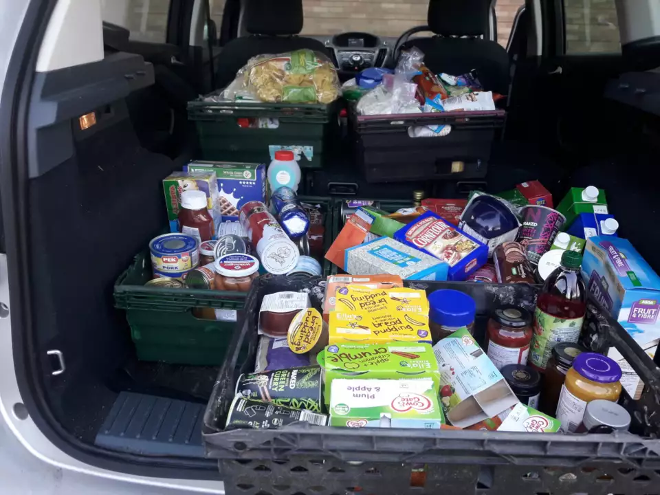 Customer donations for food bank | Asda Kingshill