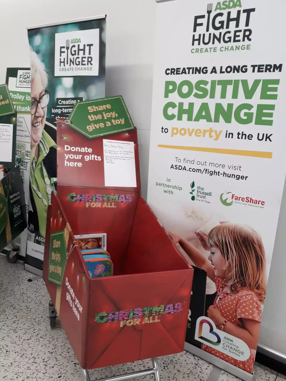 Christmas toy appeal at Asda Barry | Asda Barry