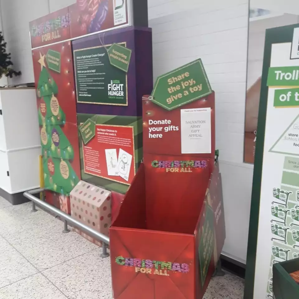 Gift Appeal Trolley and Food Bank Trolley  | Asda Golborne