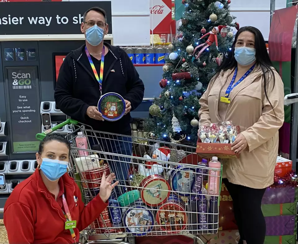 We put together Christmas treat boxes for elderly residents in Gloucester  | Asda Gloucester