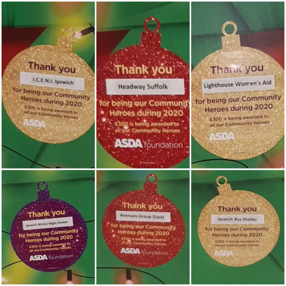 Celebrating our Local Community Heroes 2020.. Thank you to The Asda Foundation  | Asda Ipswich Stoke Park