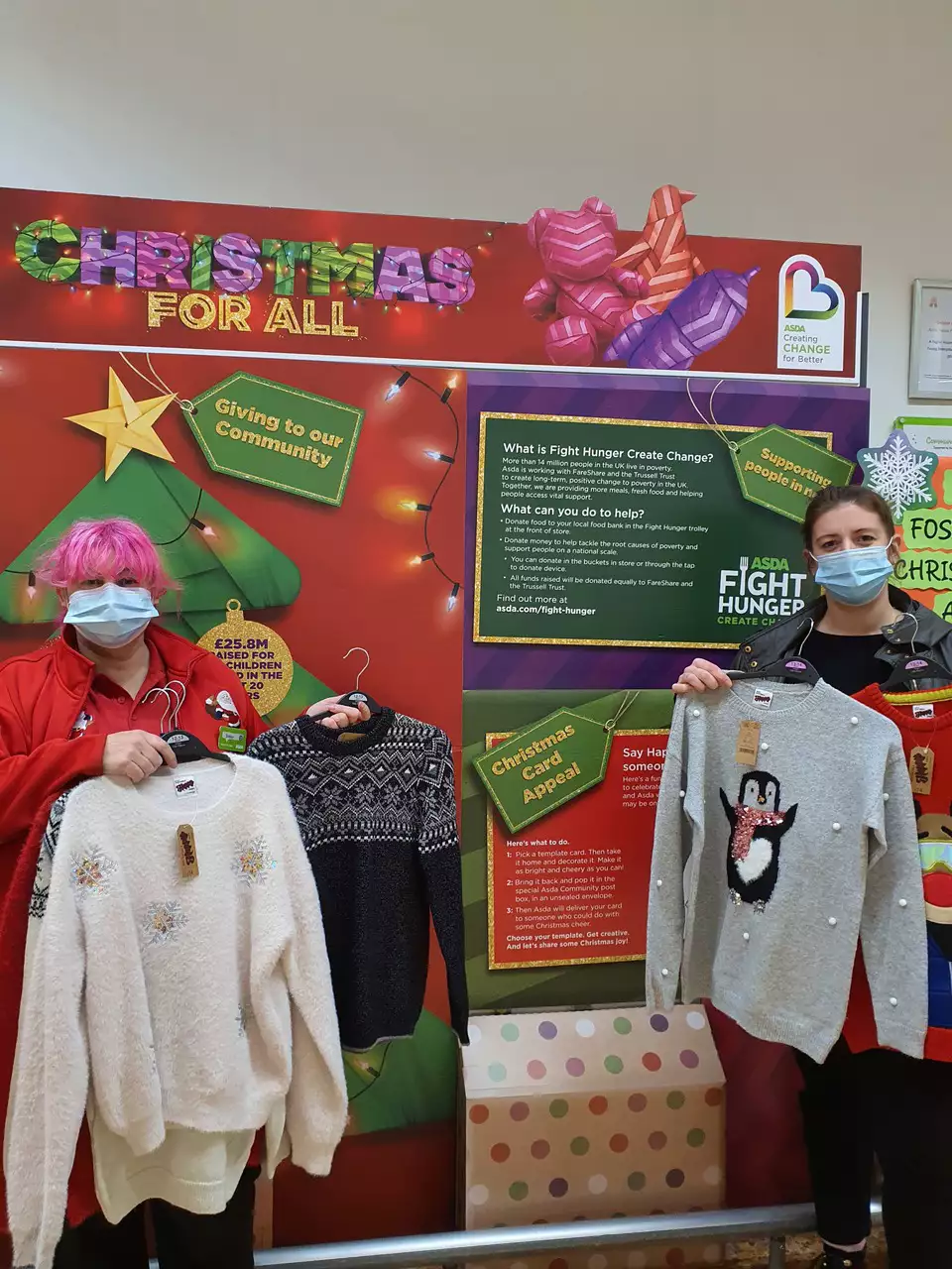 Christmas jumper day donation  | Asda Leicester