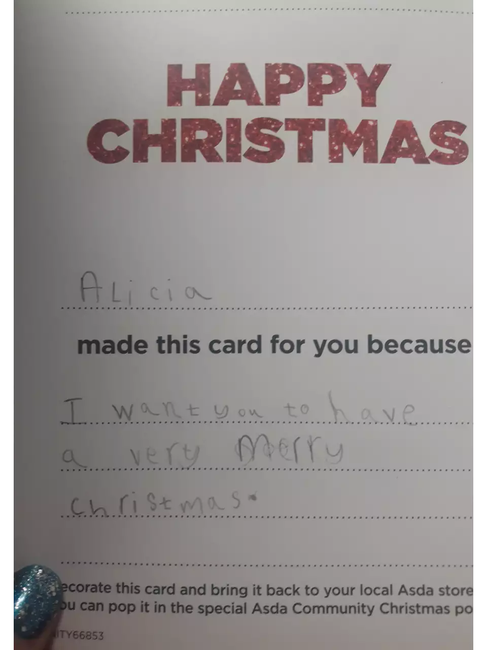 Christmas card delivery. | Asda Sutton in Ashfield