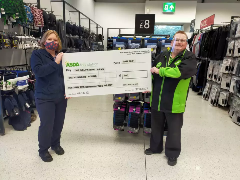 Grant to Salvation Army  | Asda Southport