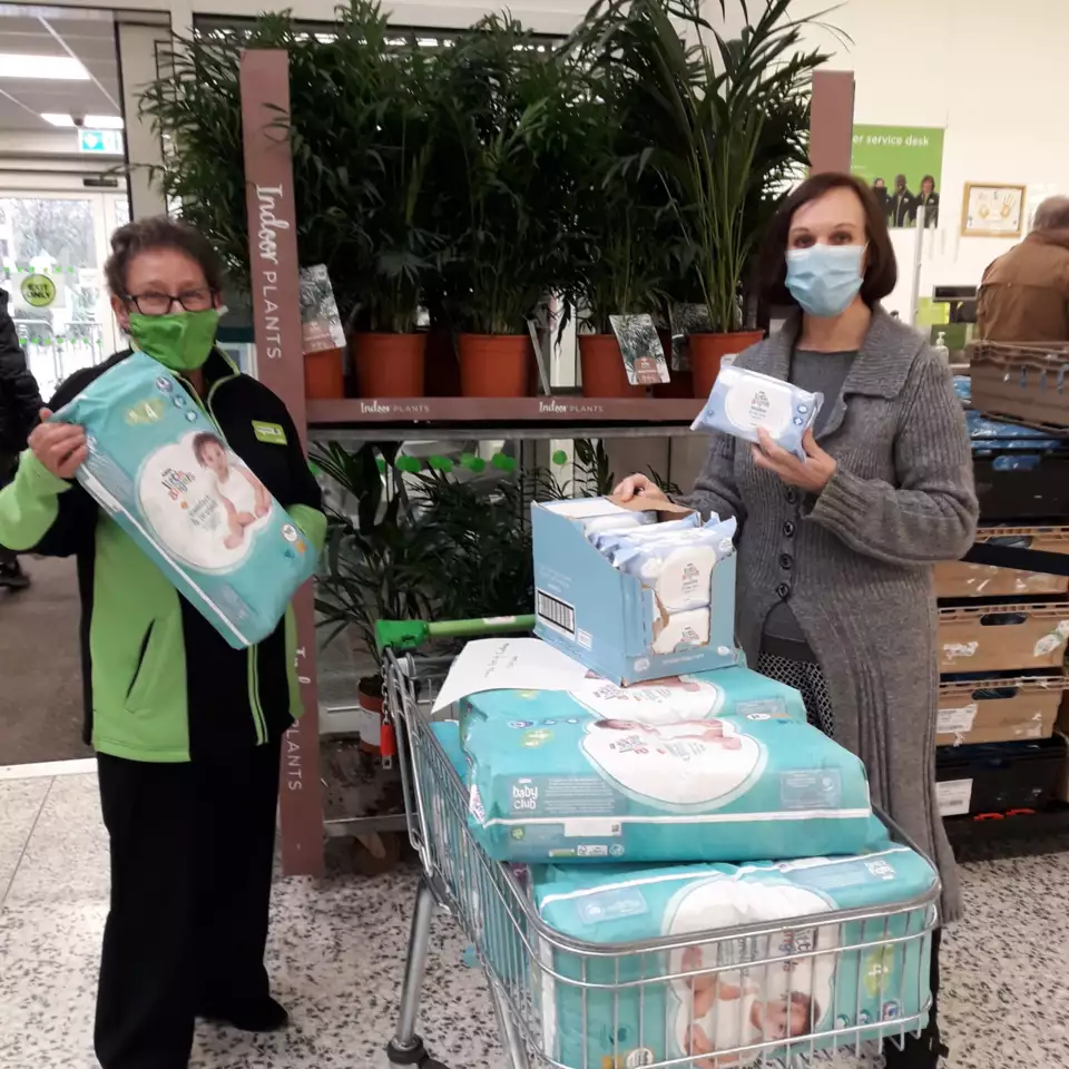 Baby essentials for local charity | Asda Wolverhampton
