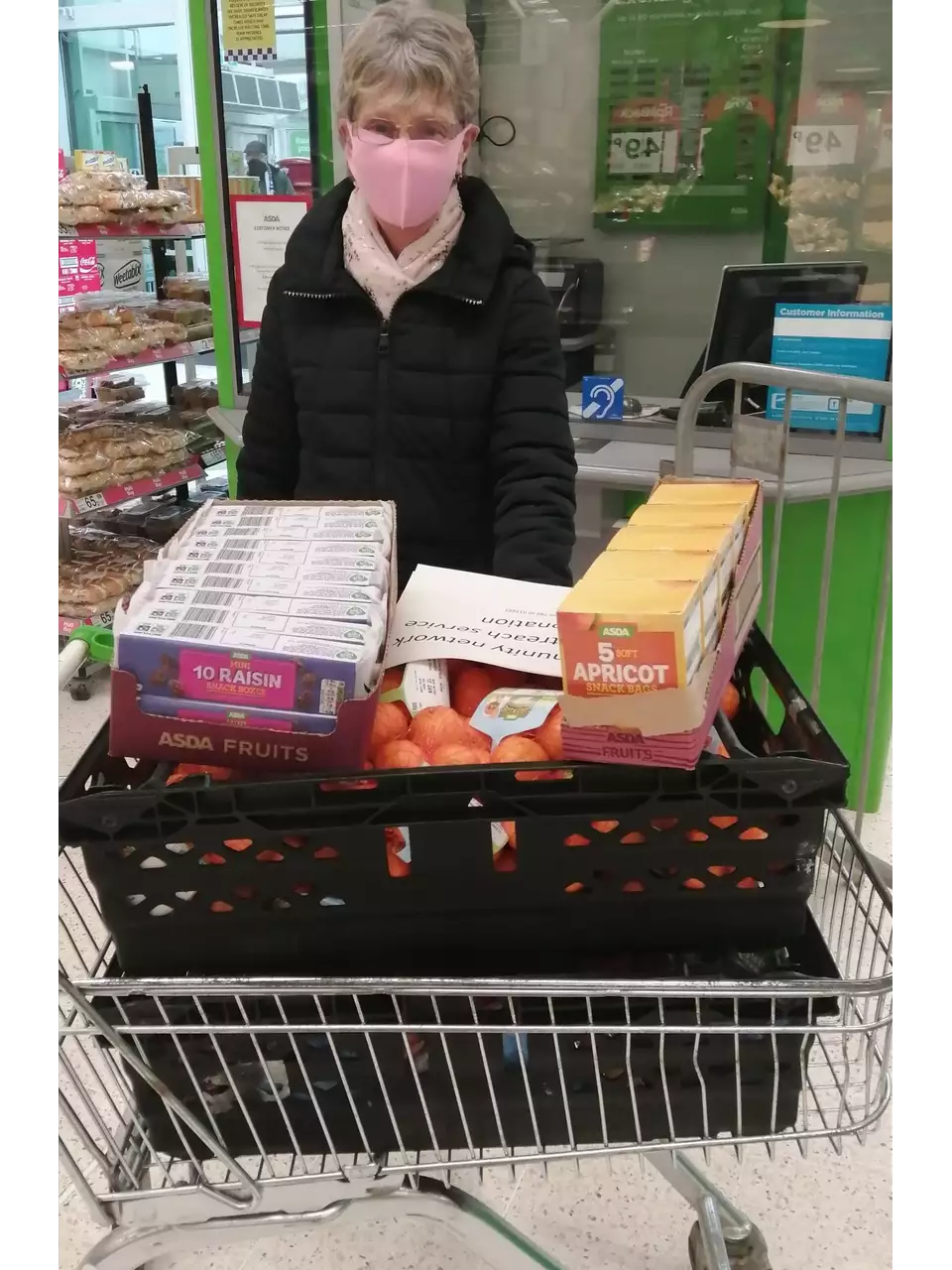 Fruit and snacks for outreach service | Asda Clayton Green