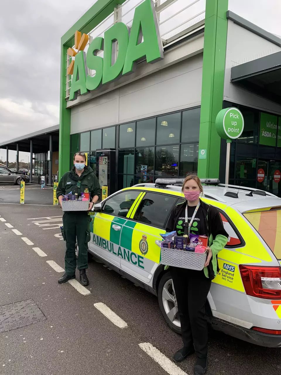 Saying thanks to the East of England Ambulance Service | Asda Clacton-on-Sea