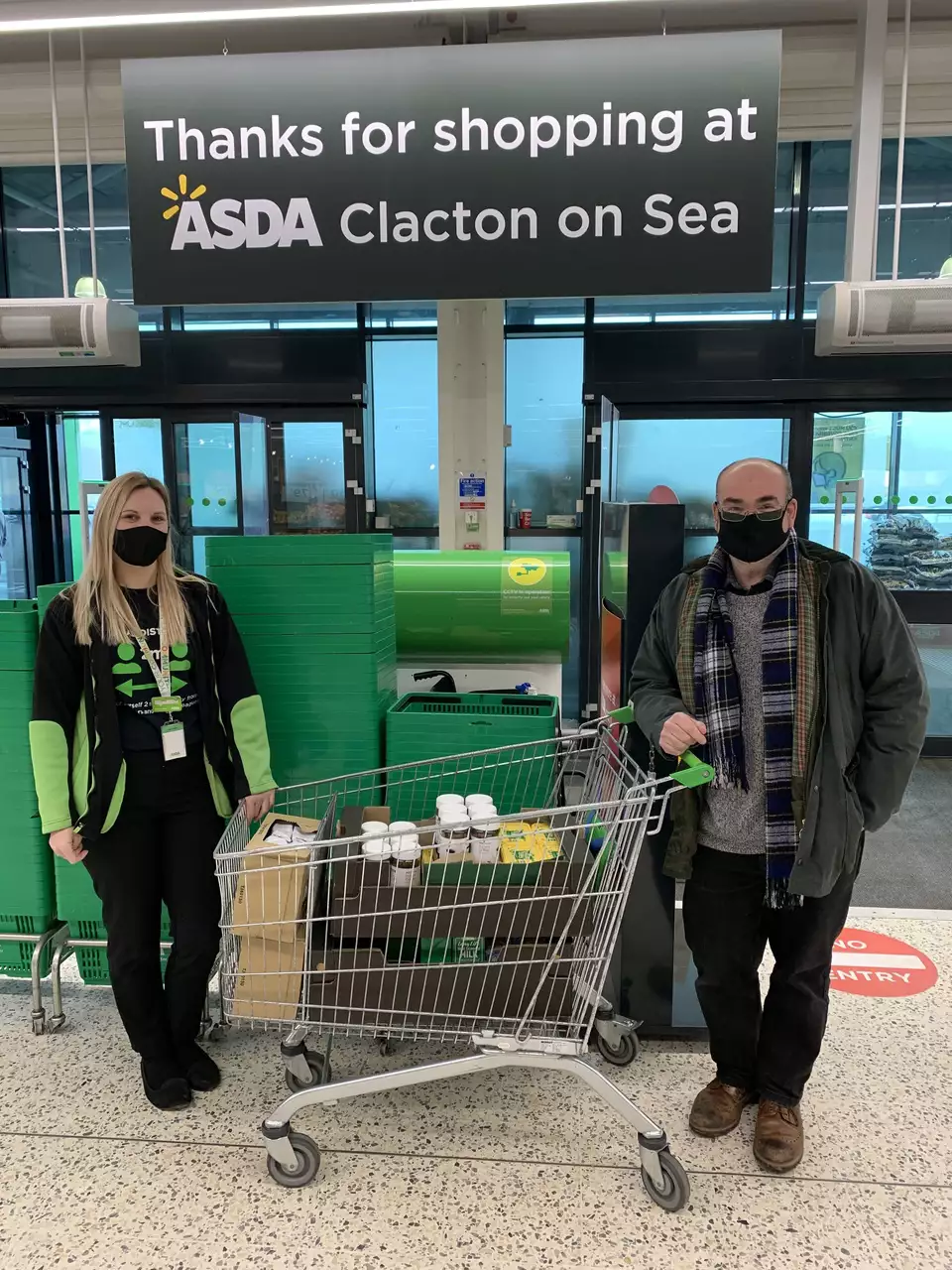 Clacton Food Cycle donation | Asda Clacton-on-Sea