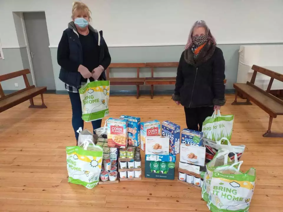 Topping up donations for St Andrew's Church Haughton Le Skerne Food Bank | Asda Darlington