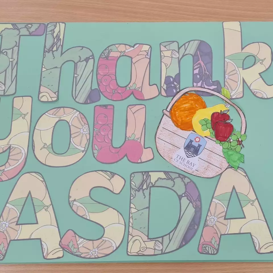 Lovely thank you card from school | Asda Newport Isle of Wight
