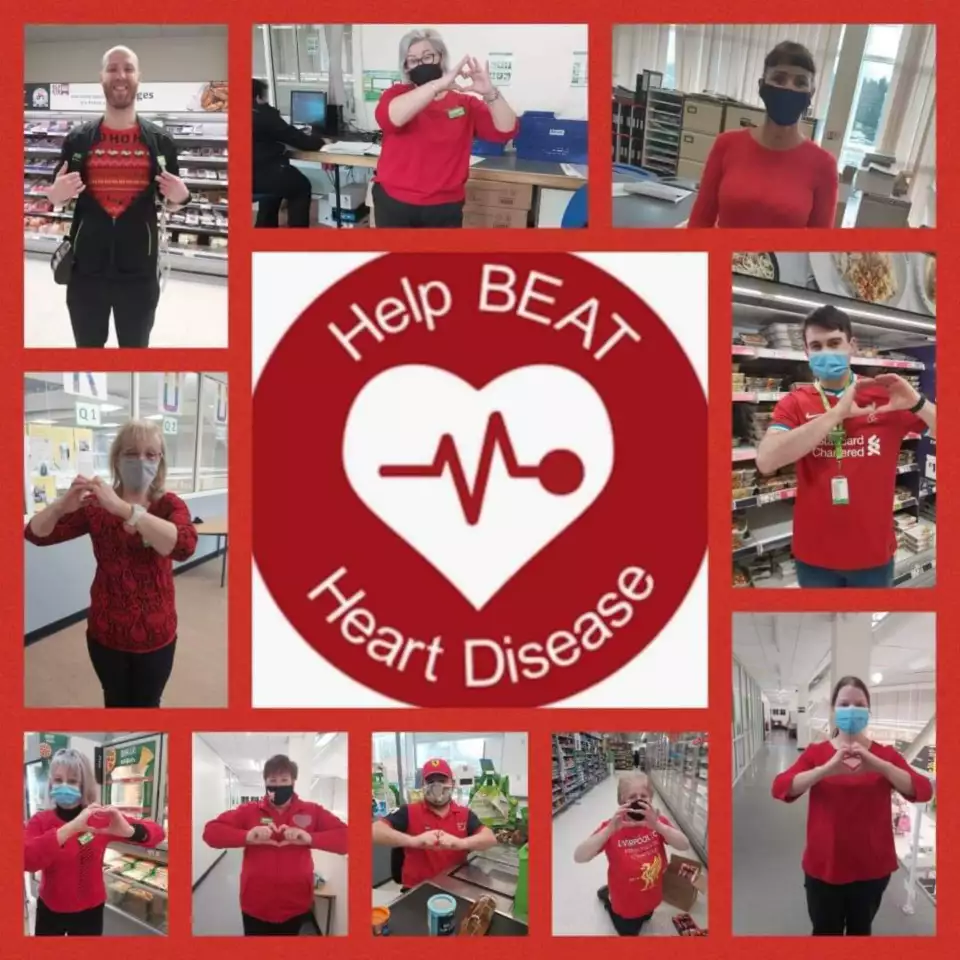 Showing our support on Heart Disease Day | Asda Donnington Wood