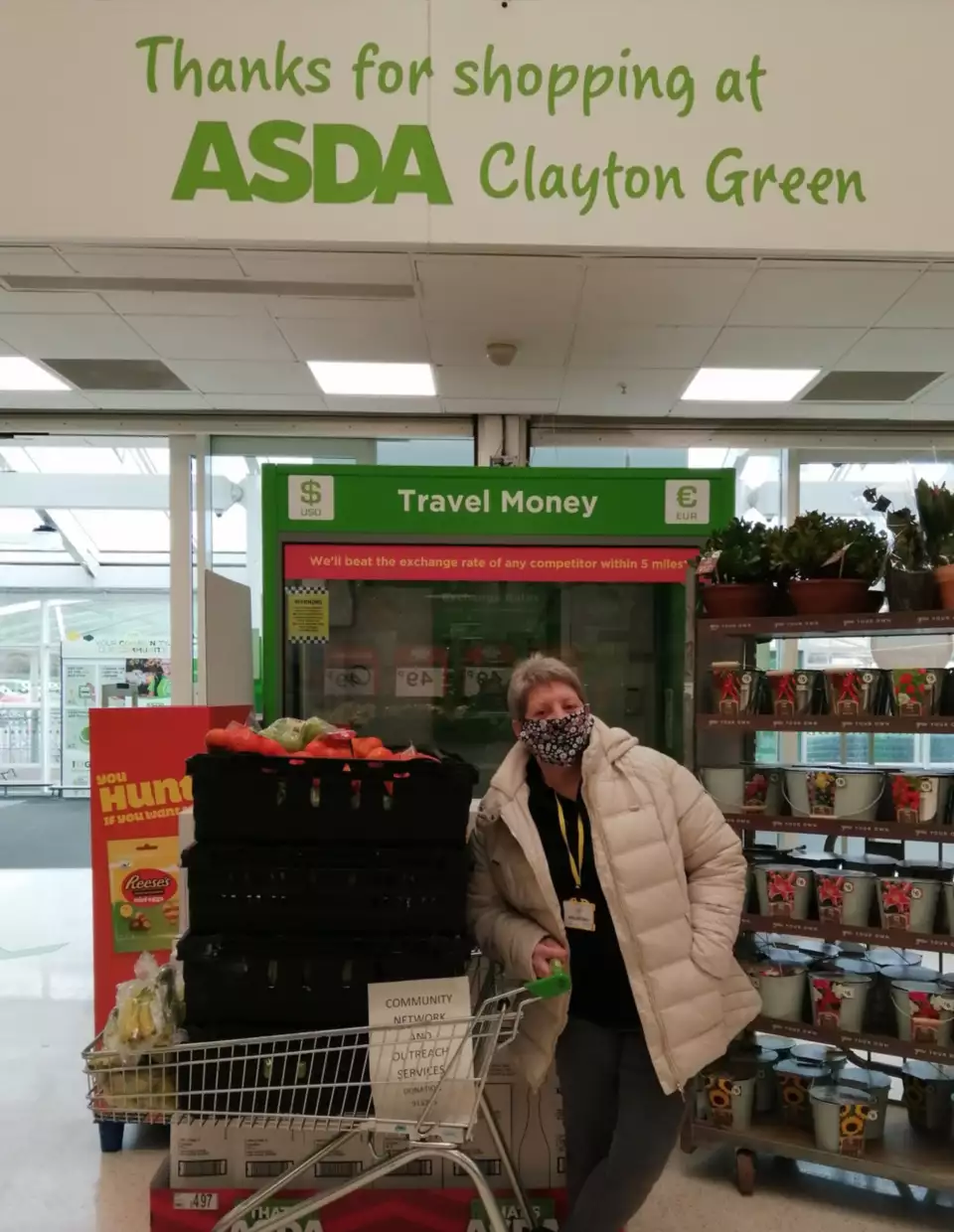 Fresh fruit for kids lunch parcels donatated to community network and outreach services Leyland,  | Asda Clayton Green