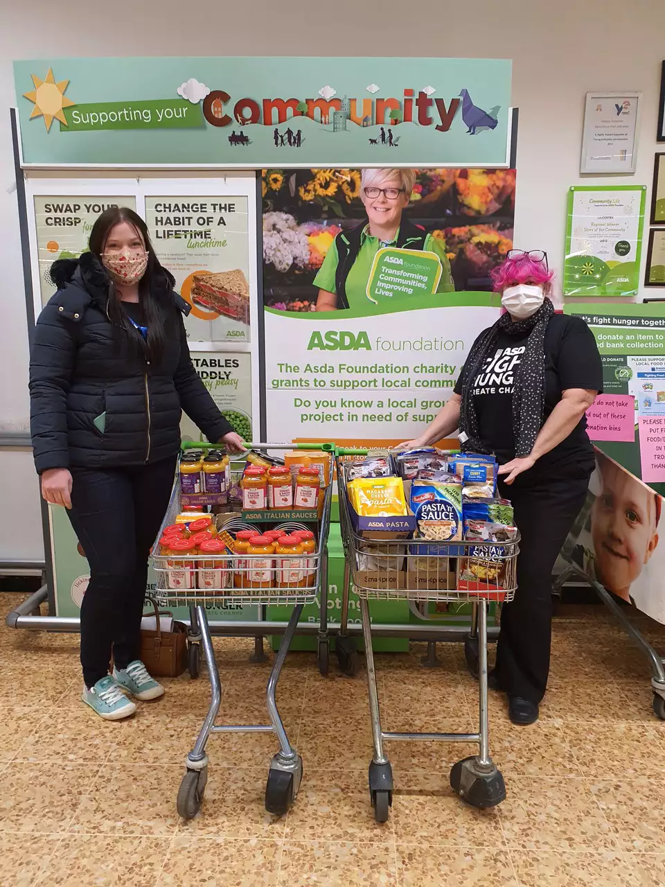 Enderby Mission Food Bank donation | Asda Leicester