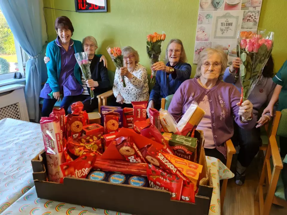 Valentine's Day at Willow Bank care home  | Asda Clayton Green