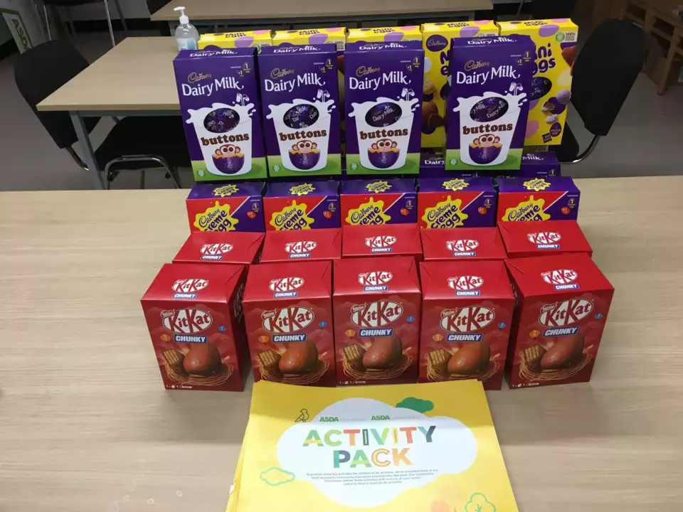 Easter egg donation for school staff  | Asda Wheatley