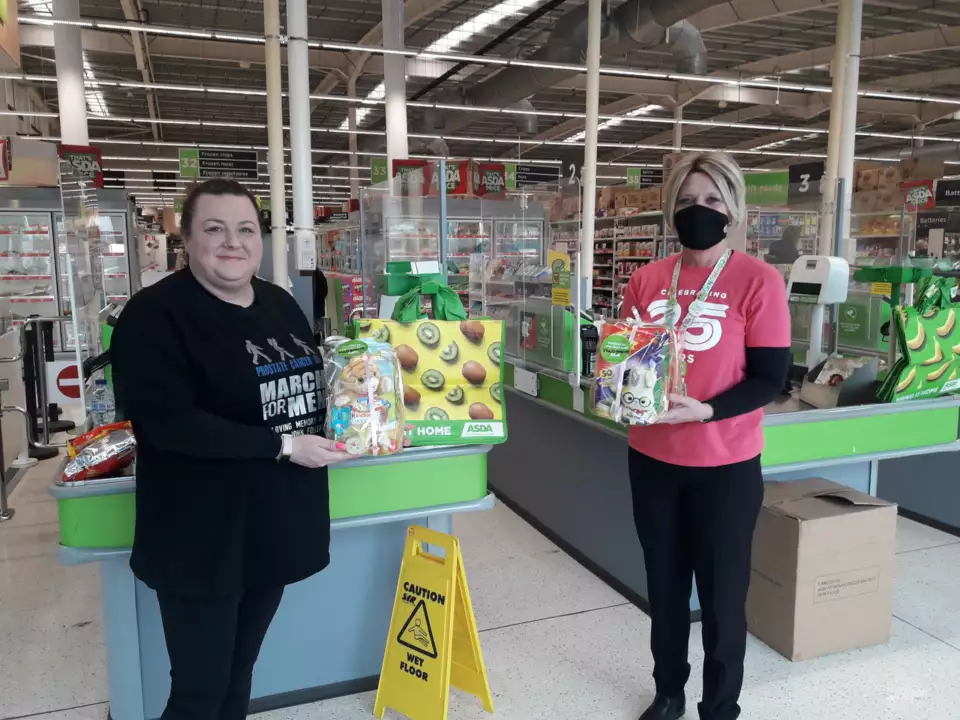 Gemma popped in to pick up her Easter egg raffle prizes  | Asda Coventry