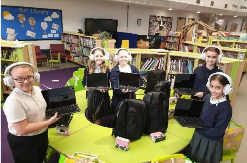 Lakenham Primary School thrilled with laptop donation | Asda Norwich Hall Road