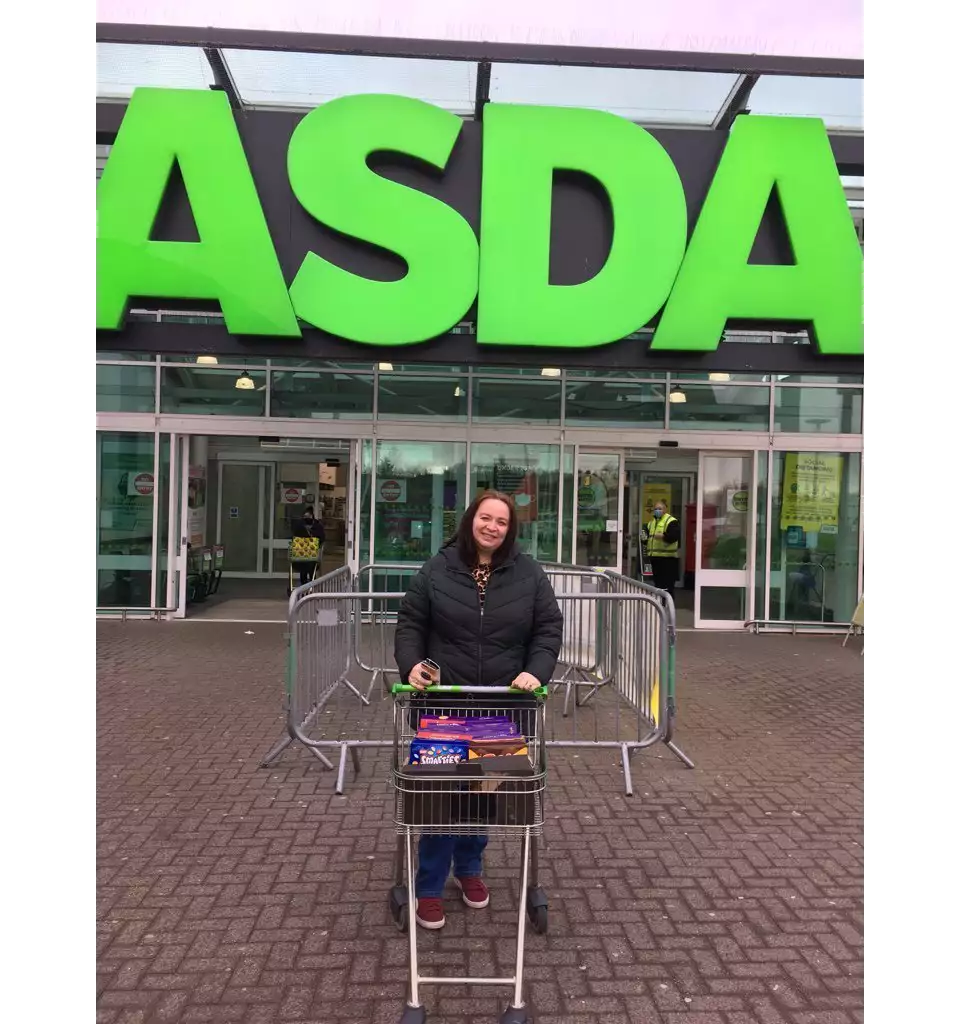 Sarah Hunter from Dyce School Parent Council collected eggs for their Easter Egg Hunt. | Asda Dyce