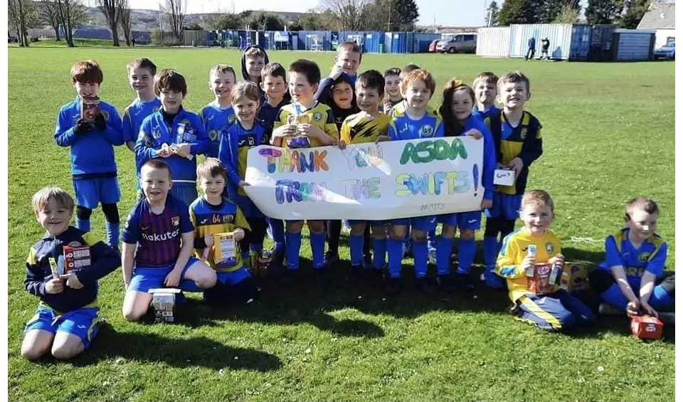Easter Treat for Inverkeithing Hillfield Swifts | Asda Dalgety Bay