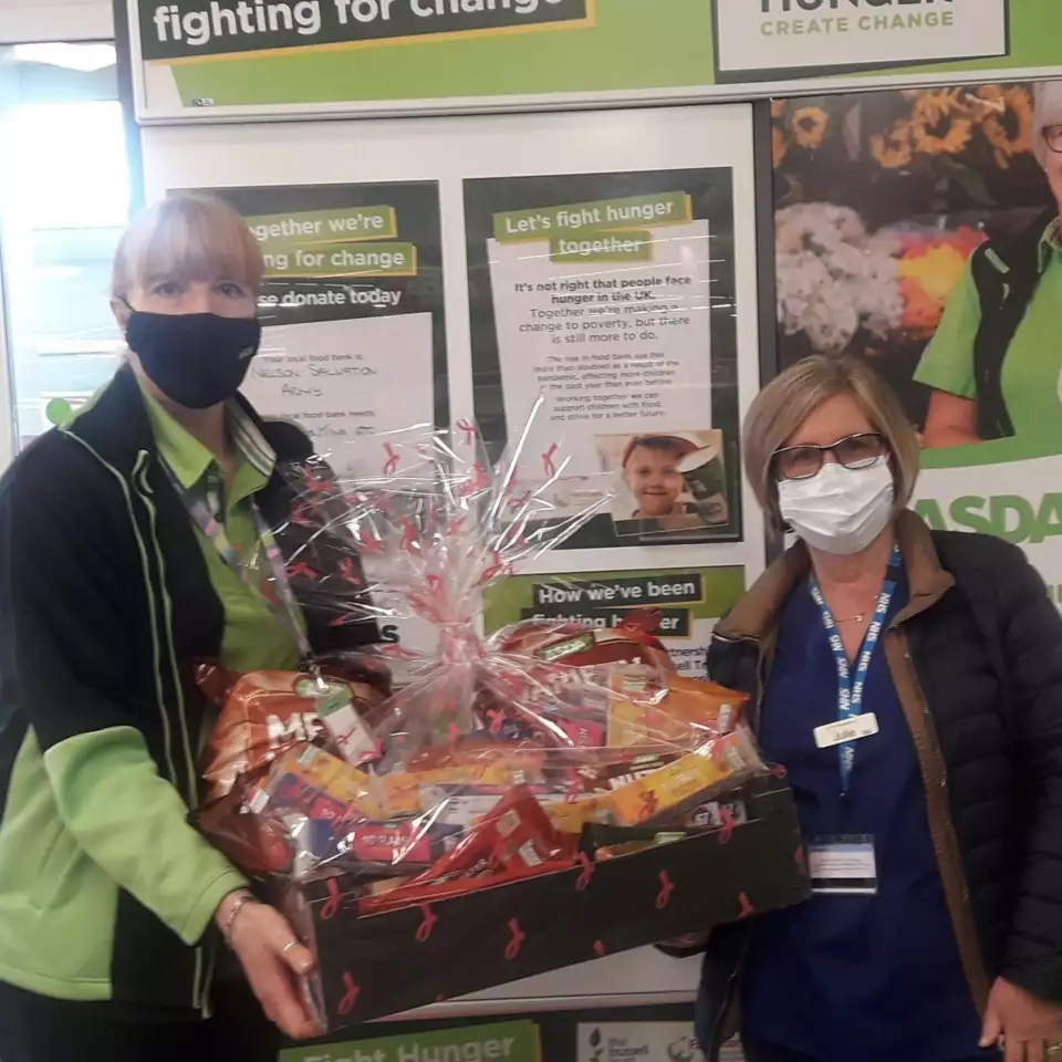Donation of snacks to the volunteers at our vaccination centre | Asda Colne