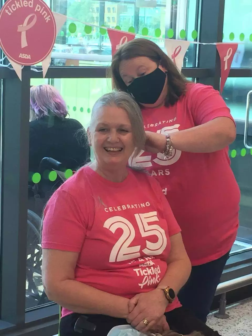 Diana shaves her hair off to raise funds for Tickled Pink  | Asda Gillingham Pier
